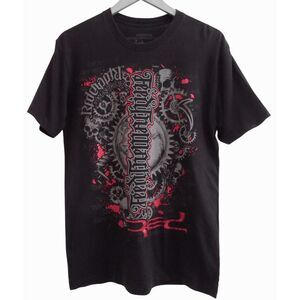 Red Chapter by Mark‎ Palmer Black Graphic T-Shirt M